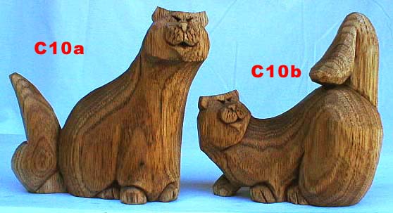 butternut cat carving