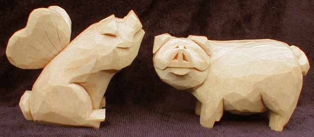two pigs