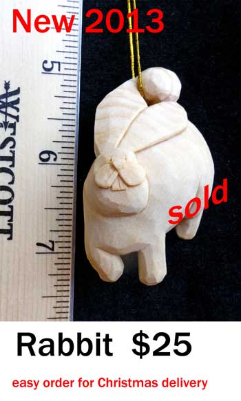 rabbit carvings