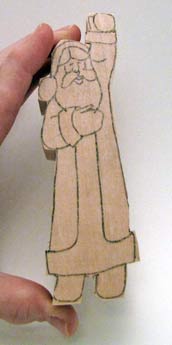 santa carving blank